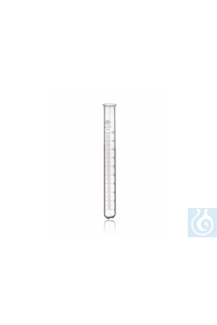 Proefbuizen, ronde bodem, gegradueerd, 10 : 0,1 ml, Ø 13 x L 150 mm, met rand, Simax®...